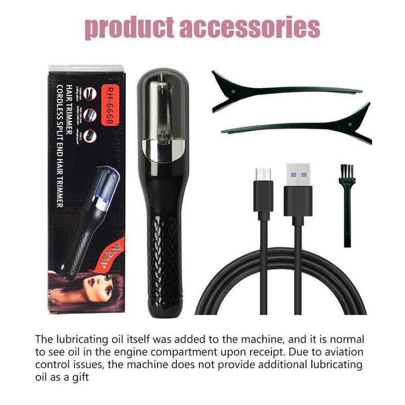 Automatic Electric Hair Clipper, Multifunctional Type-c Rechargeable Hair Split End Clipper, Portable Wireless Trimmer, Hair Care Tool