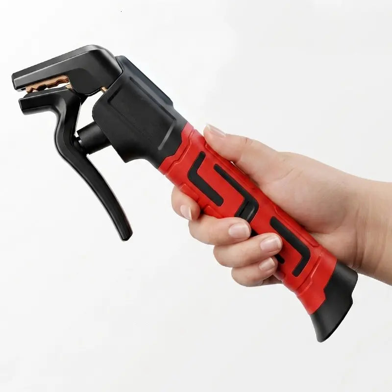 Welding Electrode Clamp – Full Insulation Pure Copper Arc Welding Pliers, Heat Resistant Anti-Slip Weld Stick Holder, Manual Arc Welder Tool