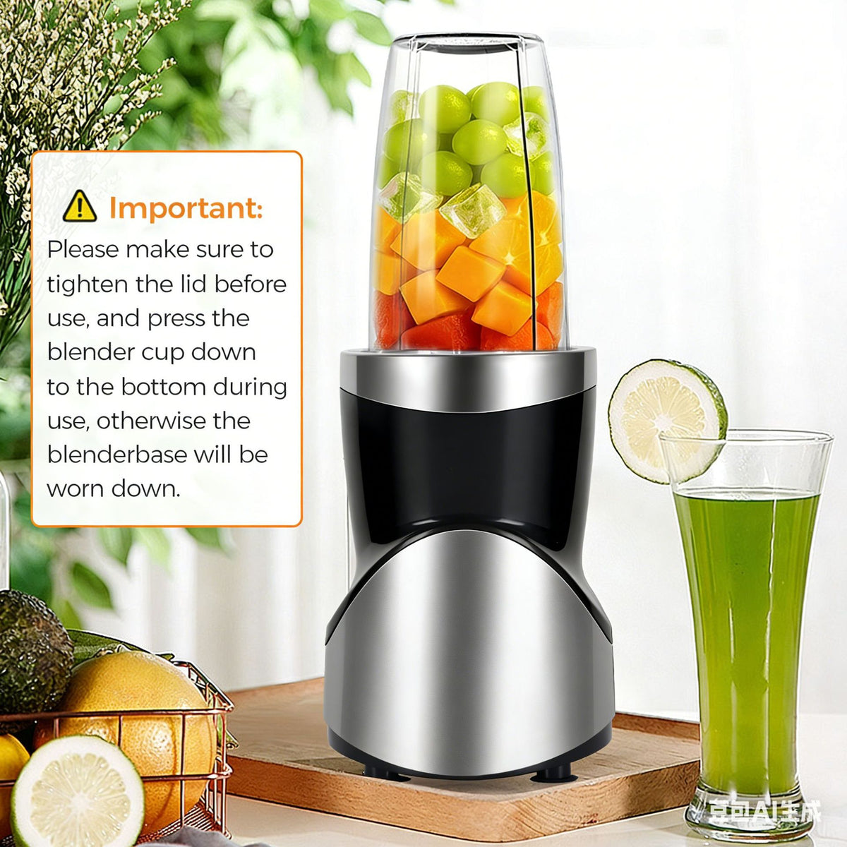 4-in-1 Juicer, Smoothie Maker, Blender for Baby Food & Grinding
