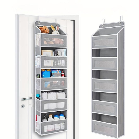 Buy three, get 62% off.。Over The Door Organizer Storage-5-Tier Hanging Organizer with 10 Large Pockets, Anti-Tilt Design, 44 lb Capacity for Bedroom, Bathroom, Baby Product Ptorage,Dormitory Storage,Back to School Must Have