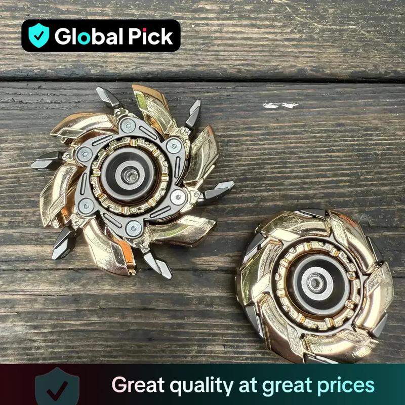 Metal Fidget Spinner Toy, 1 Count Stress Relief Toy for Adults, Magnetic Spinning Fidget Spinner Toy, Finger Spinning Top, Fun Gift for Men