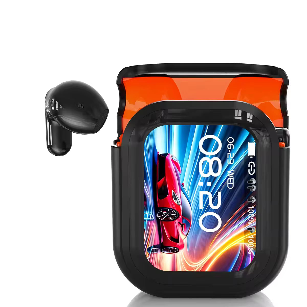 Bluetooth 5.4 Earphones LED Display High Fidelity Waterproof Wireless Earphones | Suitable for Office, Sports, Study and Audio Calls | Built-in Microphone | Earphones