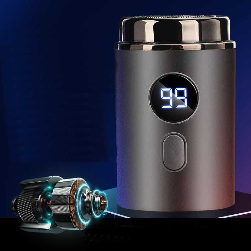 【26new】Mini Electric Shaver for Men - IPX7 Waterproof, Ultra-Thin 3D Floating Blades, Fast Type-C Charging, Cordless Portable Travel Razor, Wet/Dry Use Summervibes One shaver head free as a gift
