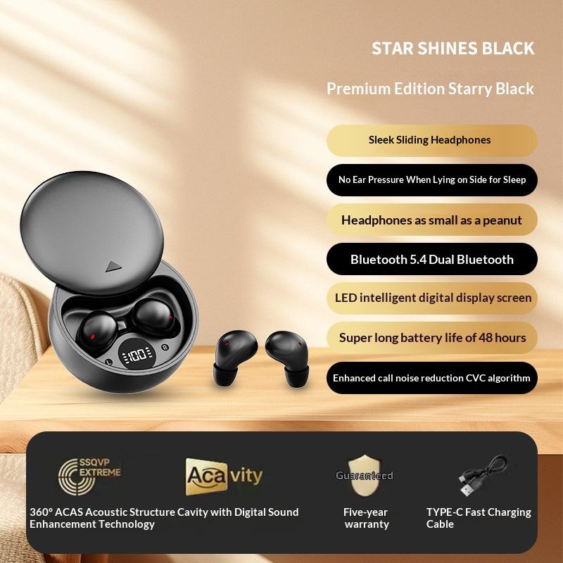Mini Invisible Headphones Bluetooth 5.4 True Wireless In-Ear Earphones sport Audio Earbud audifonos bluetooth wireless headphones noise cancelling headphones gamingheadset