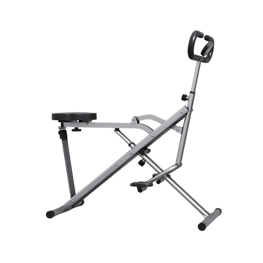 Squat Machine Glutes Workout Adjustable Resistance Foldable Exercise Equipment Leg Exercise Machine with 350lbs Weight Capacity, Rowing Machine