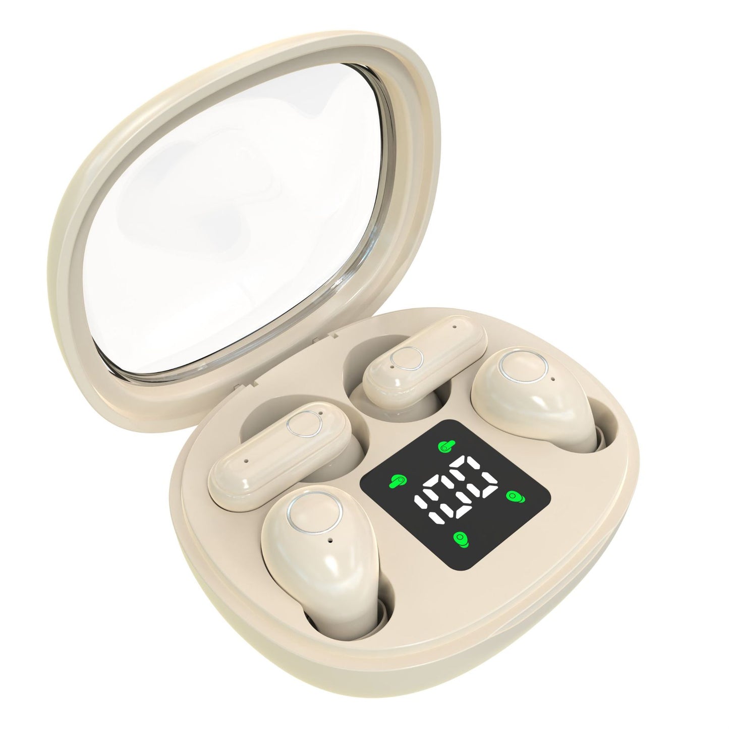 【2 pairs of headphones】Wireless Bluetooth Headphones,Tiny Size Invisible Earbuds,Waterproof Headsets,With Mic,Sleep and Sports Earphones Set, 2 Pairs, Mini and Short Handle Design,for Work Sport Sleeping