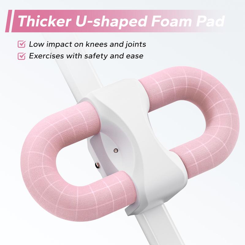 Adjustable Ab Trainer Machine with LCD Monitor, Foldable Ab Exercise Machine for abs, Arm, Leg, Buttocks Shaper, Core & Ab Trainer at Home Gym, Workout Equipment, OutdoorFun