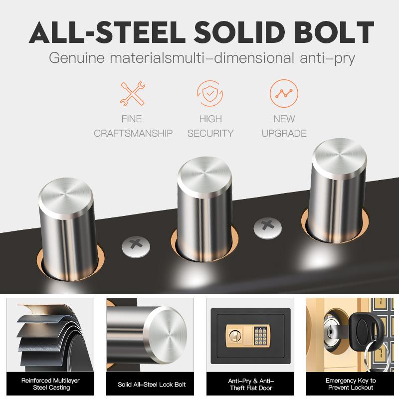 Electronic password Security Box, college dorm saferroomhome ,safe,storage,box office savings, anti-theft safes Mechanical safe box for money key lockbox safebox