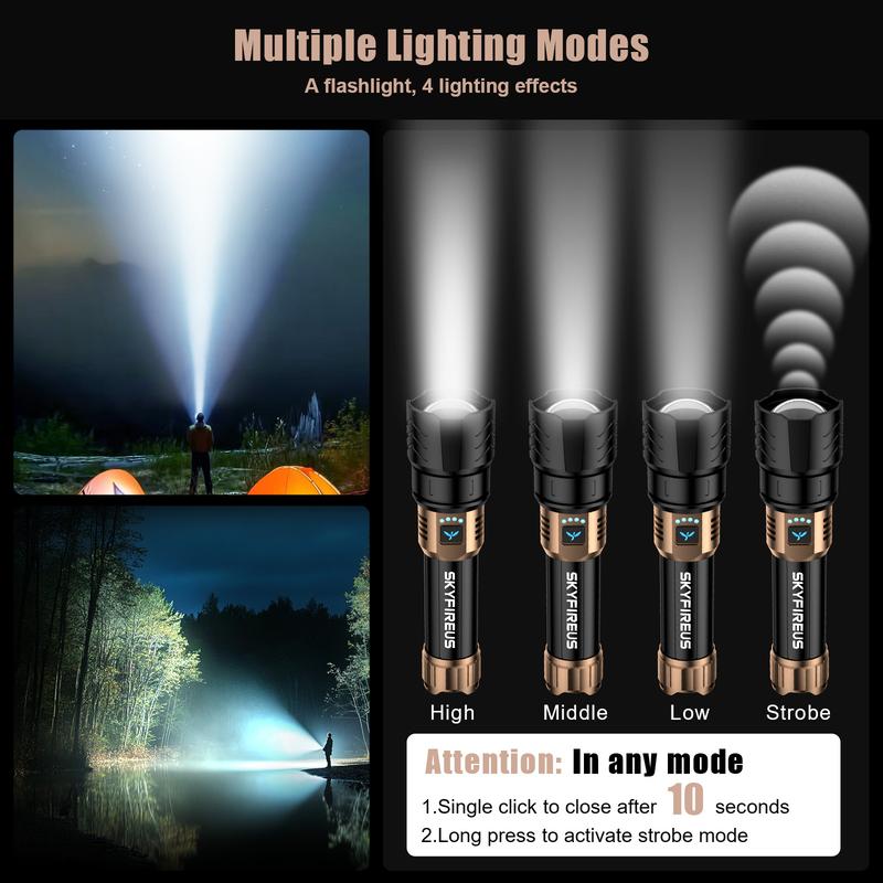 flashlight strong light ultra bright outdoor camping home long-range portable ultra long endurance lighting