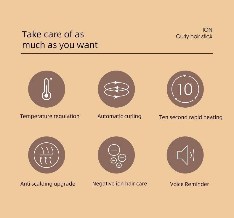 Fully automatic curling stick lazy curling tool electric rotary curler large curling without damaging hair 28mm Comfort Hair Curler