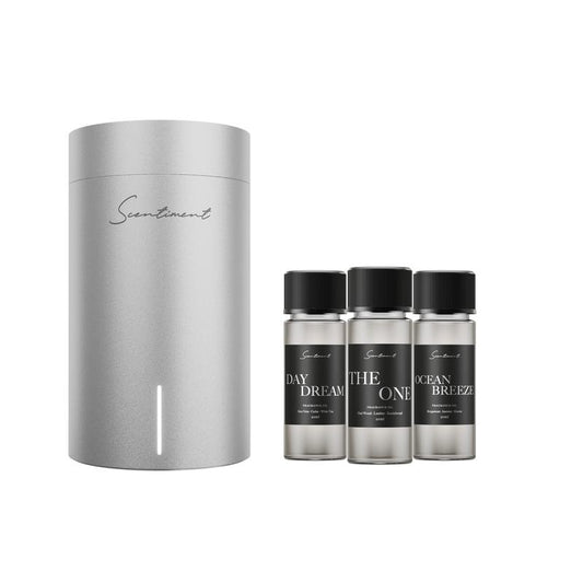 Wireless Aluminium Scented Oil Aroma Perfume with Cold Air Diffusion Technology & 3 Premium Fragrances