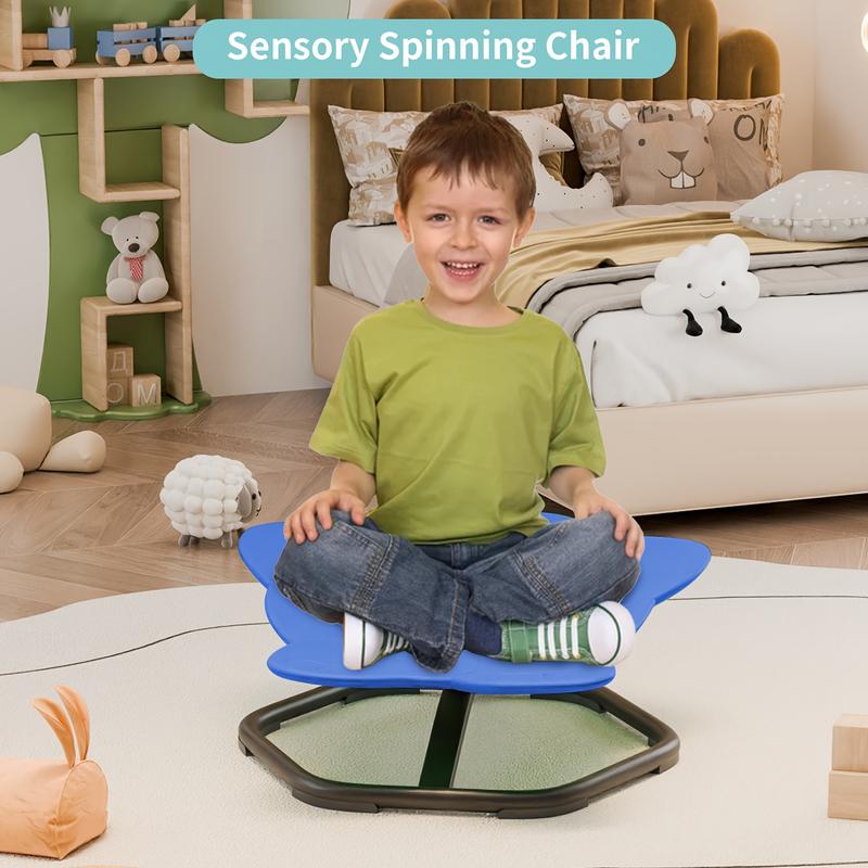 Kids Sensory Swivel Chair, Sit-and-Spin Toy, Sensory Play Rocker, Enhances Physical Coordination and Motor Skills, Durable Swivel Chair for Toddlers and Kids swivel chair-Children's Christmas gifts