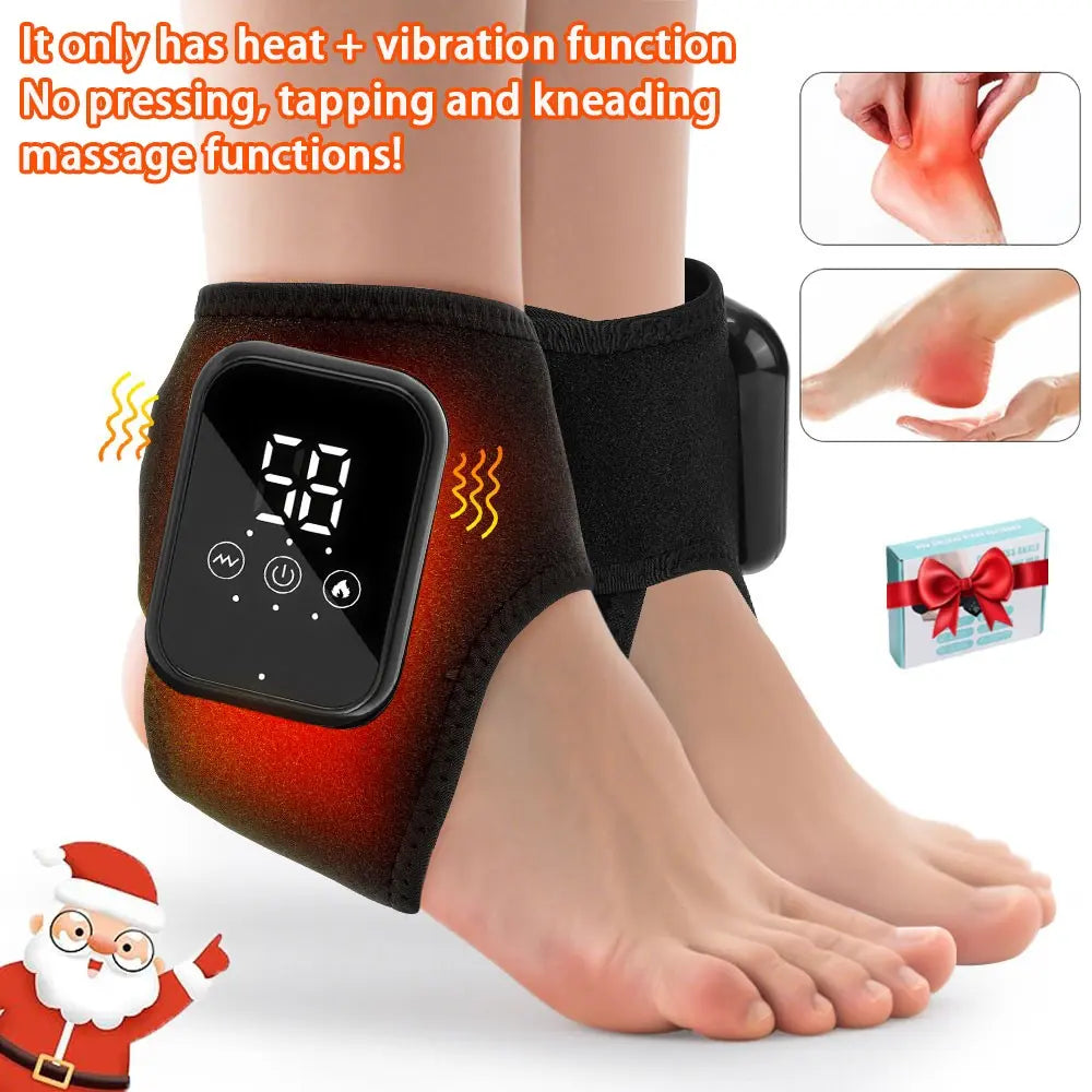 Electric Heated Foot Massager, Wireless Ankle Heating Pad, Portable Foot Warmer, Rechargeable Spa Tool for Men and Women, USB Rechargeable, Usb Rechargeable Massagers (1 Piece or 2 Pieces)