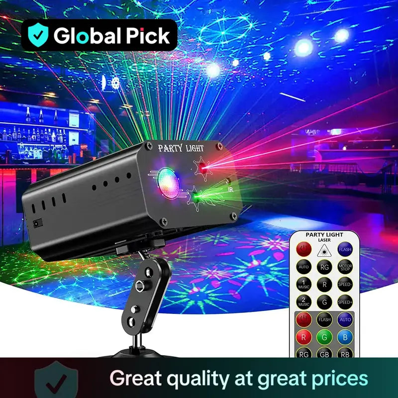 1pc All Aluminum One Body Party Disco Light with Remote Control, USB Powered, for Party Birthday Wedding Holiday Christmas Decoration, Halloween, Lighting Experience