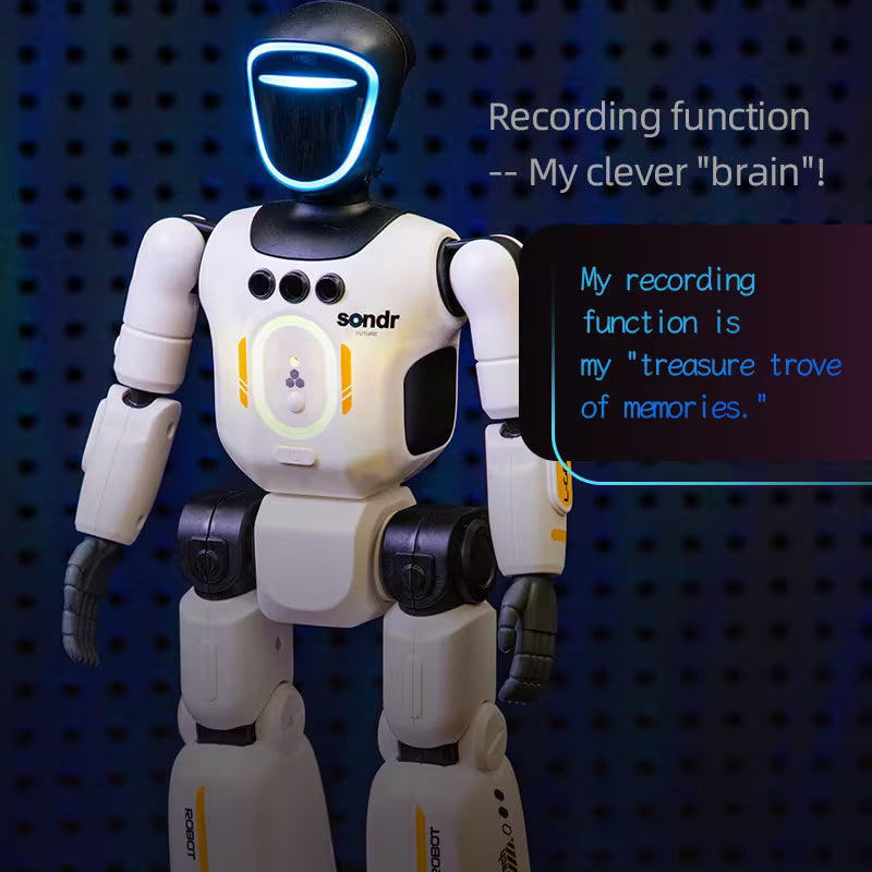 AI Smart Remote Control Humanoid Robot – Pose Control Joints, Gesture Sensor, Voice Recording, Interactive Dancing & Coding Toy for Kids