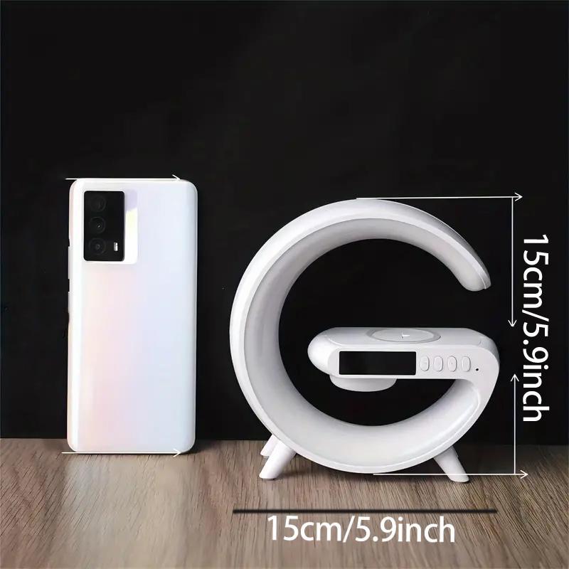 Night Light Lamp Multifunctional Wireless Speaker, Multifunctional Wireless Speaker with Alarm Clock, Wireless Charger Station Pad for iPhone, Samsung, Xiaomi, Huawei #TOP PICKS