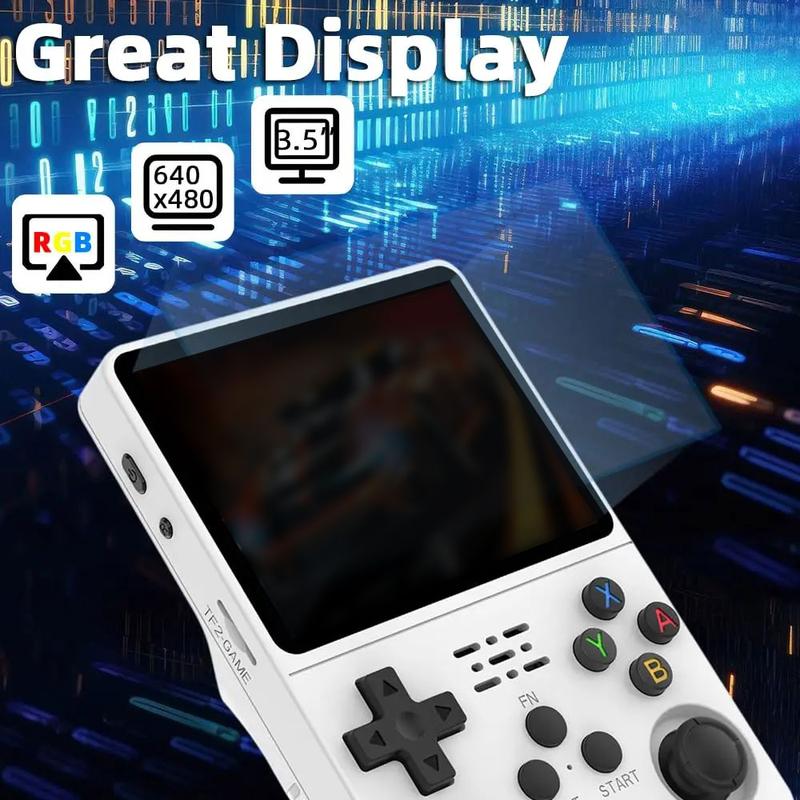 Video Handheld Game Console Linux System 3.5 in IPS Screen Built in 3000mAH Battery 32G+64G TF Card Preinstalled Gamess
