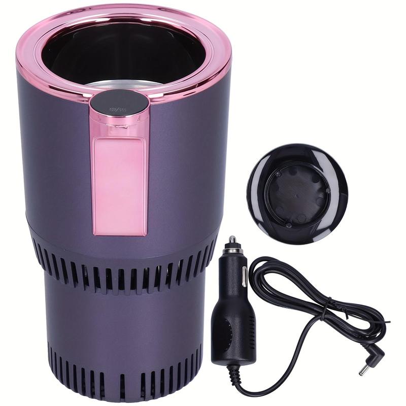 12V Car Cup Cooler & Warmer, Rapid Cooling 0°C to 60°C, 18.6oz Bottle Heater/Cooler, Portable Travel Essential for Truckers, Camping, Office, Gift, Drinking Gadgets