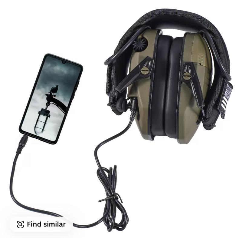 Electronic Hearing Protector, Noise Reduction Earmuffs, Head Mounted Wired Earmuffs,Hearing Protection-Earphone for Shooting, Hunting,Outdoor Activities,Halloween gifts, Christmas gifts.