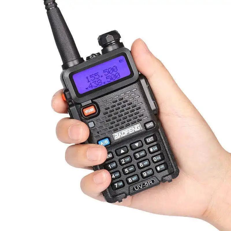 UV-5R Dual Band Two Way Radio Transceiver, USB Charging Long Range Supports CHIRP Portable Handheld Walkie Talkie, Wireless Electronic Gadgets, Compact, Device, Remote, Durable Handheld Ham Radio Transceiver, Rechargeable Walkie Talkies