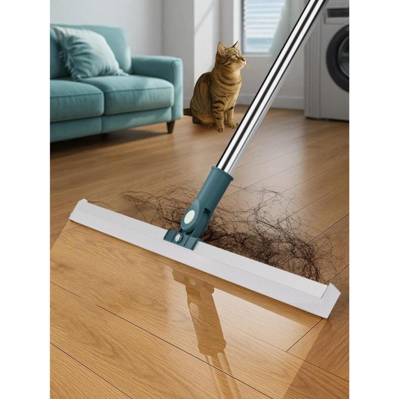 3 in1 Multifunctional,Liquids,Pet Hair Tile,Dirt,Hardwood Floors,Mop All Surface Sweeper And Squeegee For Wet and Dry Cleaning Dust,1 CountHome Retractable Silicone Floor Squeegee Bathroom Glass Floor Squeegee.