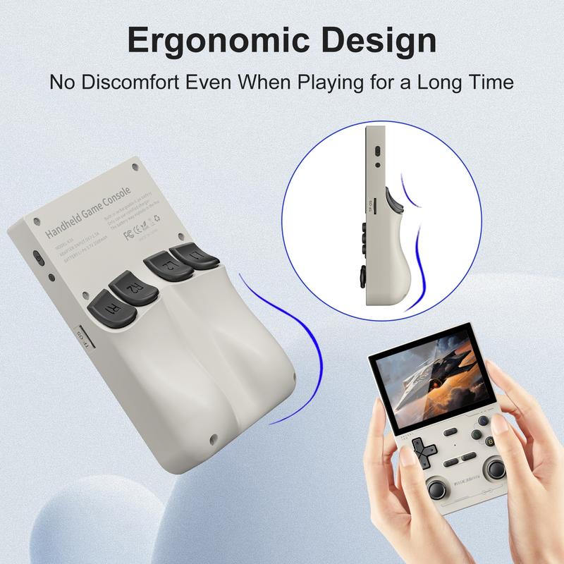 K36 Portable Handheld Game Console, 3.5 Inch HD IPS Screen Handheld Retro Game Player, Rechargeable Gaming Device with 16000+ Games & 20+ Simulators