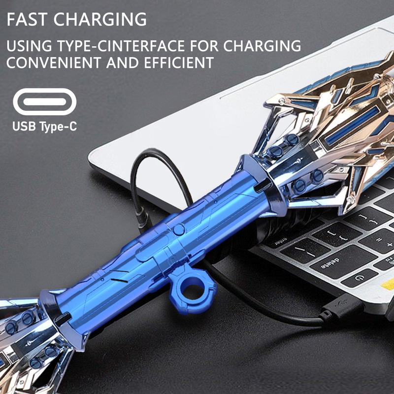 Cool Double-Edged Lightsaber Toys with Colorful Lights Two-in-one Cool Telescopic Luminous Sword Boy Toy Knife,Halloween Christmas Gift for Children