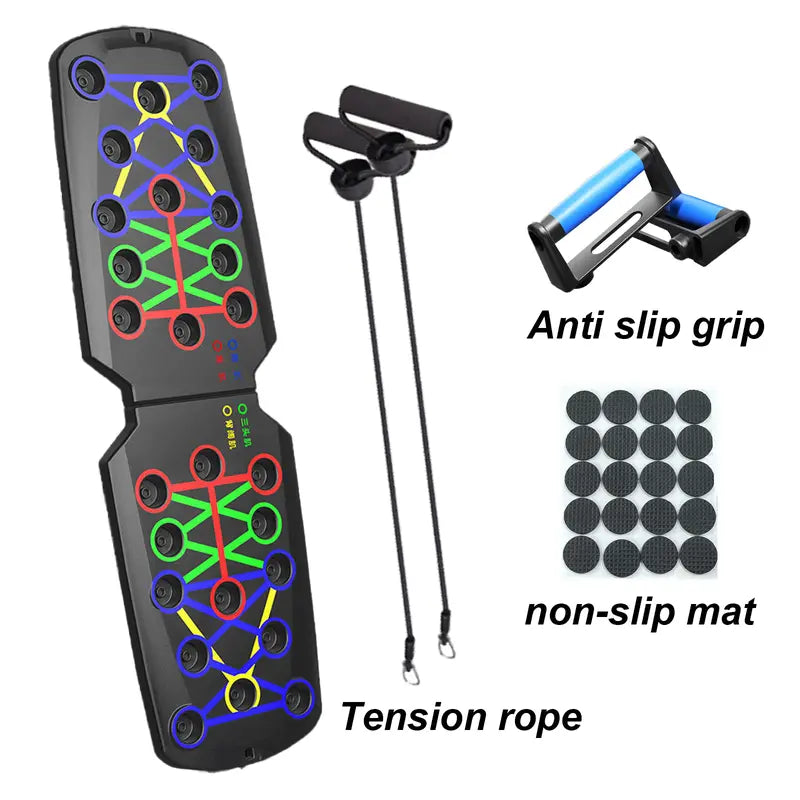 Multifunctional Push Up Trainer Board with Ergonomic Design for Chest Muscle Strength Boost Home Gym Workout Efficiency Comfortable Exercise