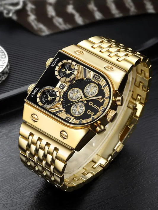 Men's Business Fashion Luminous Quartz Watch, Fashion Watch for Party, Daily Decor, Trendy All-match & Exquisite Watch for Birthday Gift with Box