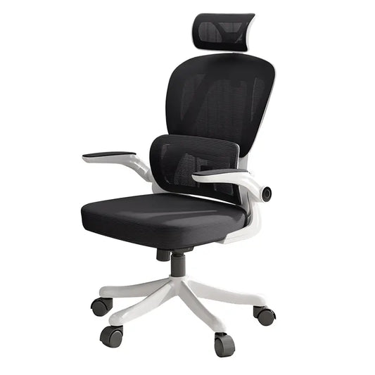 【Back To School】 Ergonomic Office Chair Comfort Home Desk Chair Adjustable High Back Mesh Chair Lumbar Support Computer Chair with Flip-up Arms for Gaming office chair