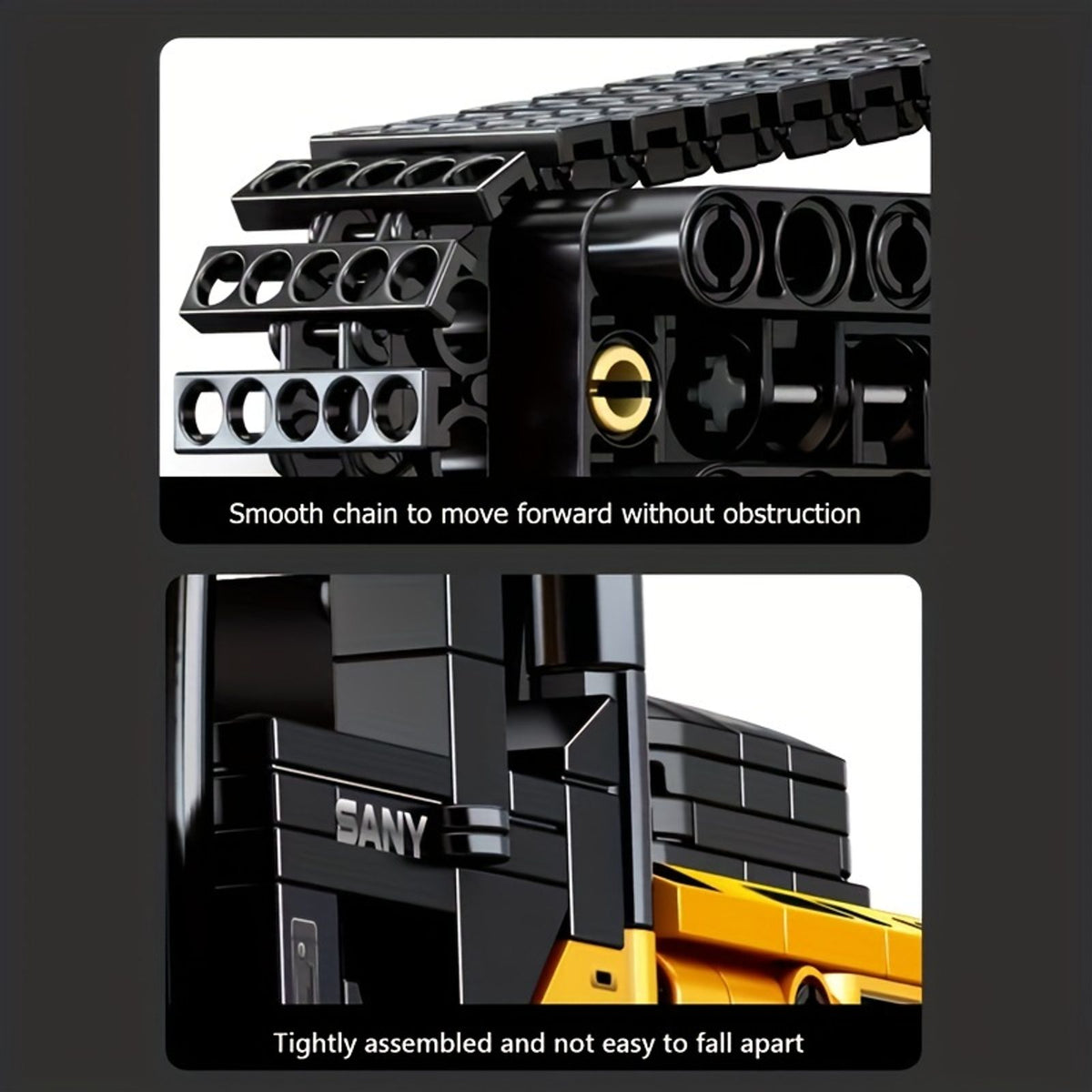 1022pcs excavator building blocks city construction image 15