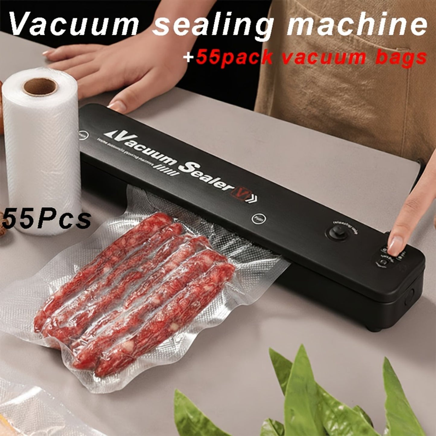 vacuum sealing machine set 55 sealed bags food preservation image 7