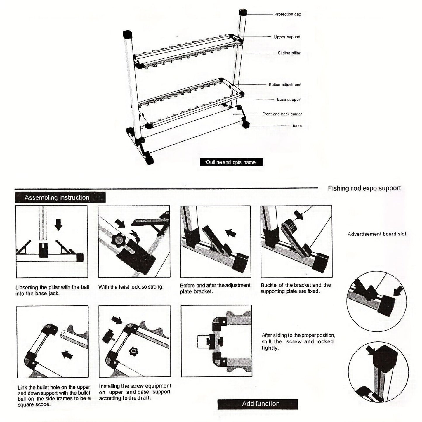 portable fishing rod holder made metal aluminum alloy image 10
