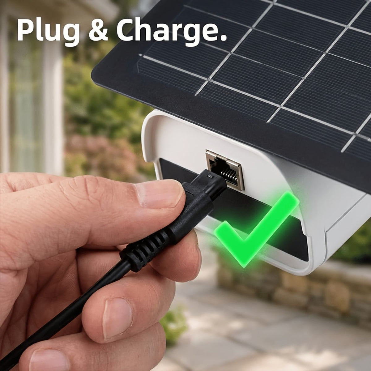 高效单晶硅 6w 6v 太阳能充电器 折叠设计 高速充电监控摄像头电源站 笔记本 平板 应急能量备份稳压供电板 庭院 草 image 7