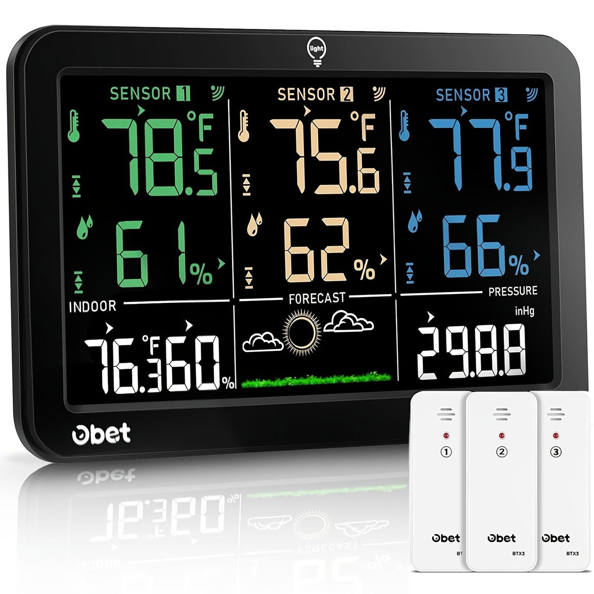 wireless weather station 3 remote outdoor sensors image 9