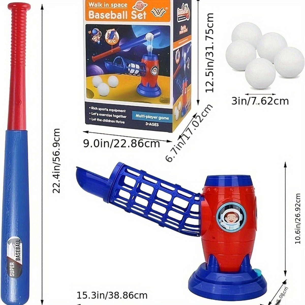 fully automatic childrens baseball machine plastic baseball image 10