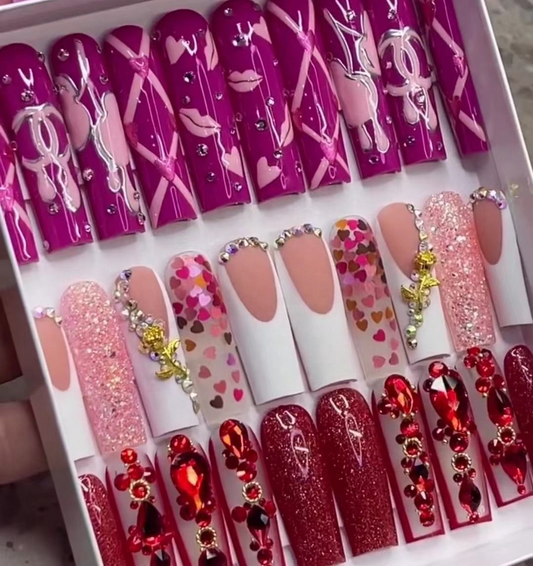 NailVesta DreamWear Collection – 100% Handcrafted 3D Press-On Nails | Reusable, Long-Lasting, Salon-Quality