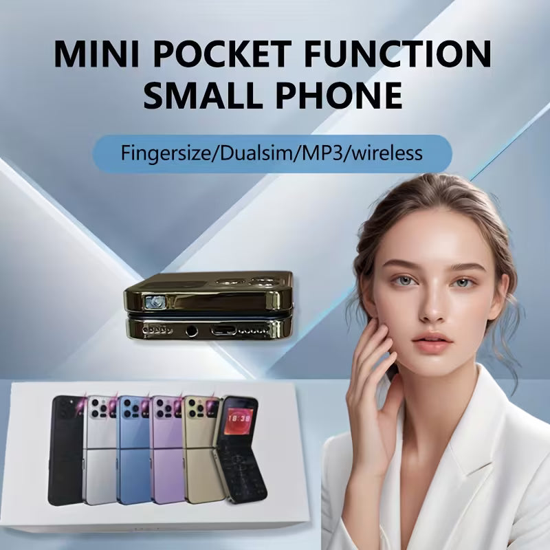 i15Pro Flip Feature Phone – 2.4” Screen, Dual SIM, Big Buttons, Ultra‑Long Standby, 2G Network – Simple Communication Phone for Seniors & Backup Use