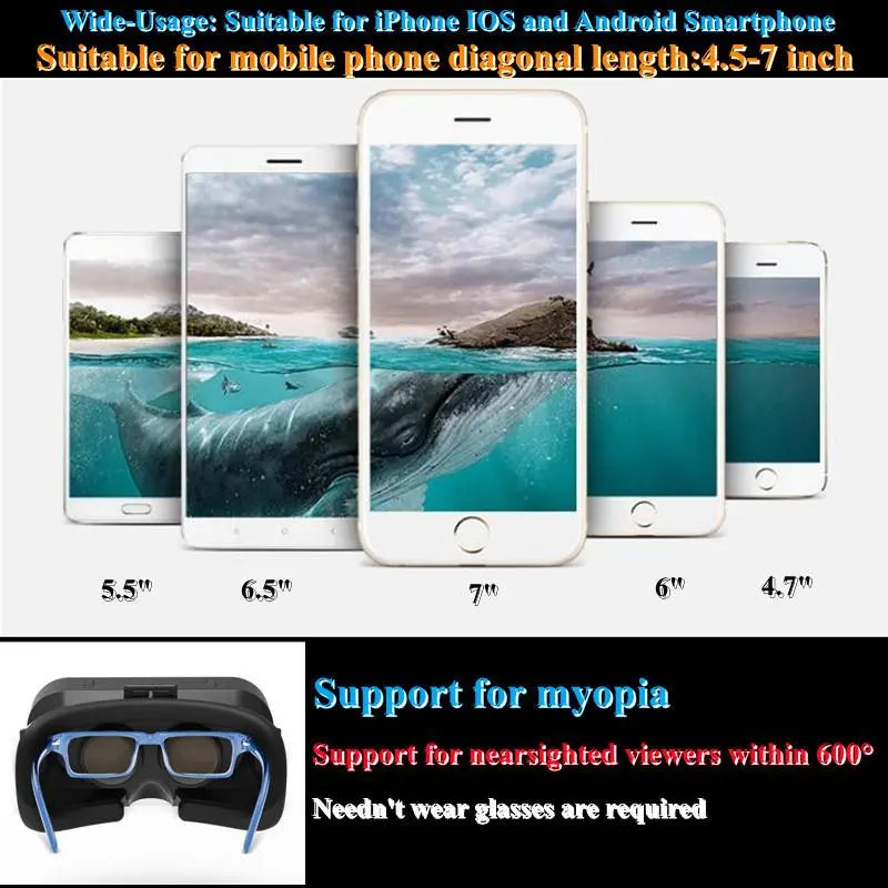 Shinecon Virtual Reality Viar 3D VR Glasses Device Helmet Lenses Headset Goggle Smart Wearable For Smartphone Cell Phone Mobile Realidade VR Goggles
