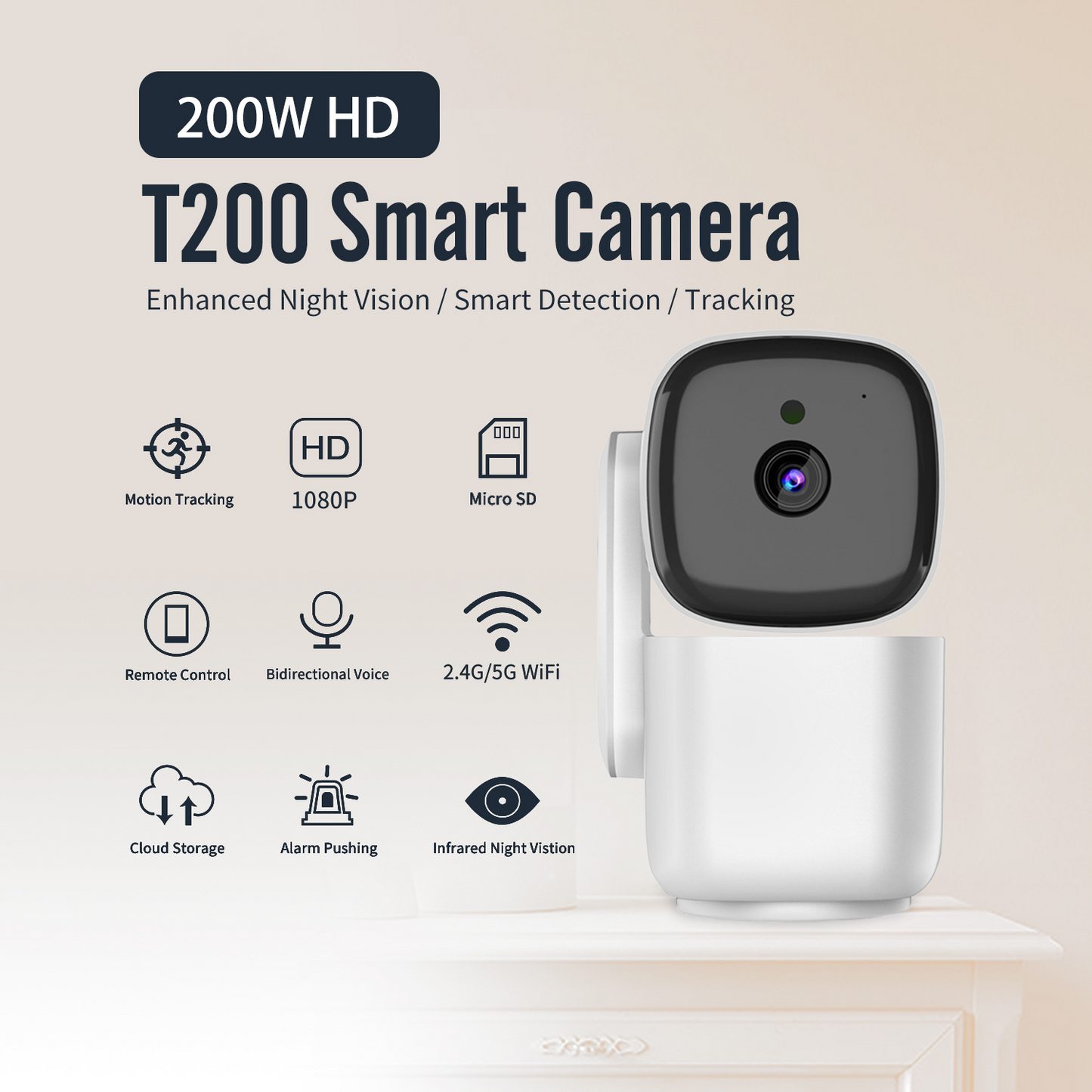 Wired, Indoor/Outdoor Pan Tilt Zoom (PTZ) w/ 360 Degree Motion Tracking, Color Night Vision, HD, WiFi  Offer a 32GB high-speed dedicated memory card