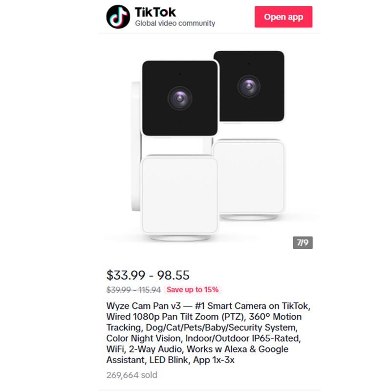 Wired, Indoor/Outdoor Pan Tilt Zoom (PTZ) w/ 360 Degree Motion Tracking, Color Night Vision, HD, WiFi  Offer a 32GB high-speed dedicated memory card