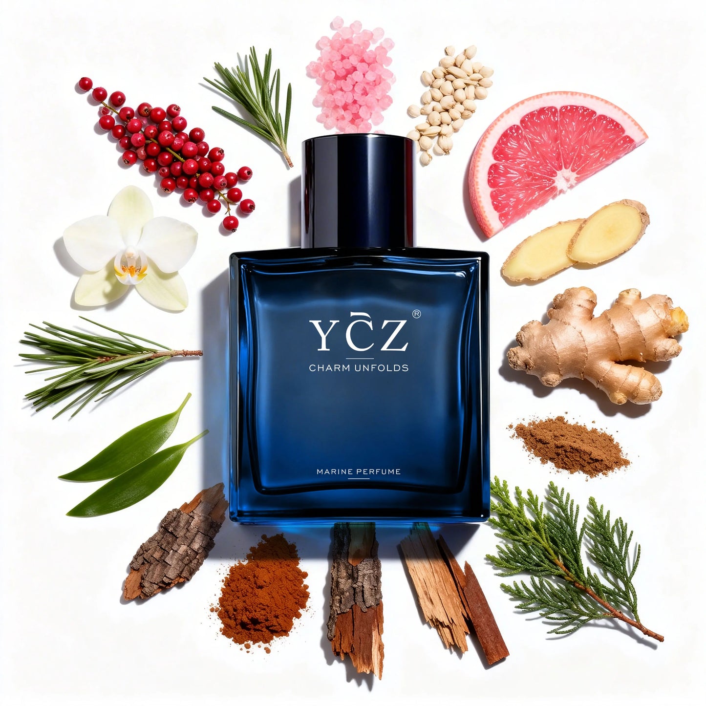 YCZ Midnight Marine Eau de Parfum 1.7oz | Aromatic Marine Fragrance for Men, Magnetic & Sensual, Long-Lasting for Dates and Everyday Wear, Inspired by the Effortless Attraction That Naturally Draws People Closer image 3