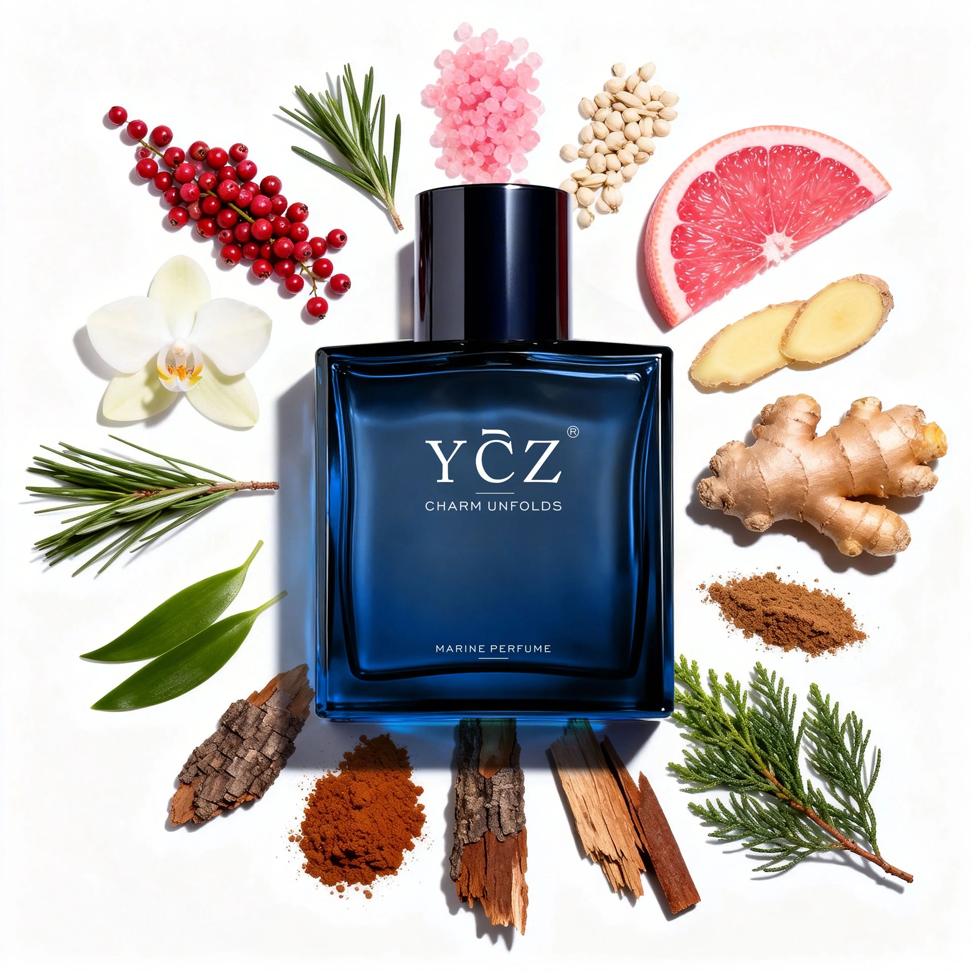 YCZ Midnight Marine Eau de Parfum 1.7oz | Aromatic Marine Fragrance for Men, Magnetic & Sensual, Long-Lasting for Dates and Everyday Wear, Inspired by the Effortless Attraction That Naturally Draws People Closer image 3