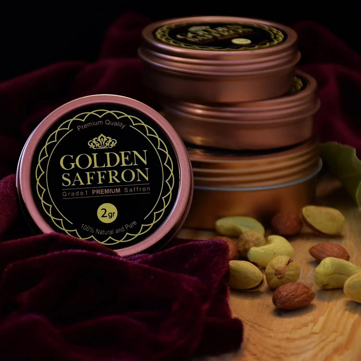 Golden Saffron, Finest Pure Premium All Red Saffron Threads, Grade A+ Super Negin Non-GMO Verified. For Tea, Paella, Rice, Desserts, Golden Milk and Risotto (2 to 75 Grams) image 6