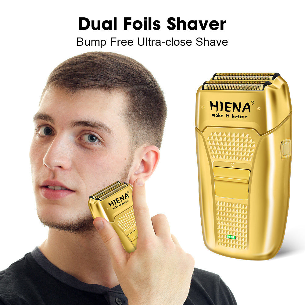 3 Piece Professional Blonde Hair Clipper & Trimmer Kit for Men USB Rechargeable Barber Set Featuring LCD Display, Adjustable Blade Hair Clippers, and Professional Men's Trimmer Hair Cutting Kits