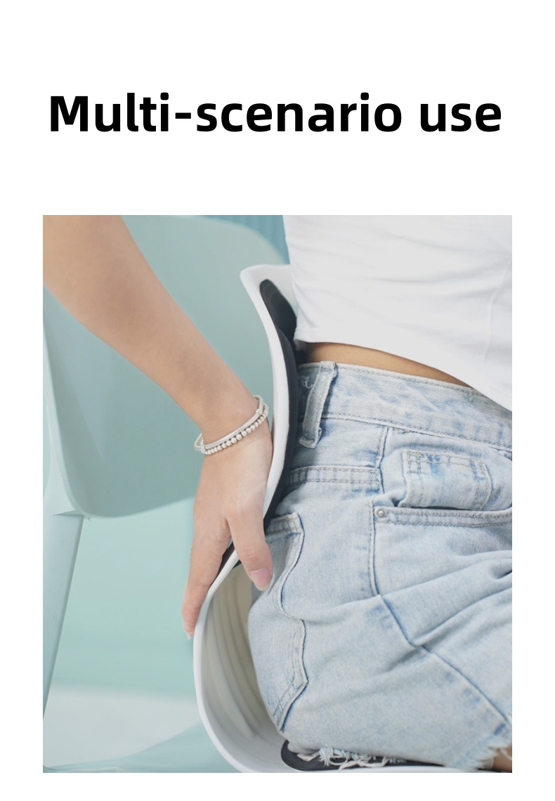 Comfortable orthopedic back support chair for relieving back pain. Posture correction seat support. Keeps you from getting tired after prolonged sitting.