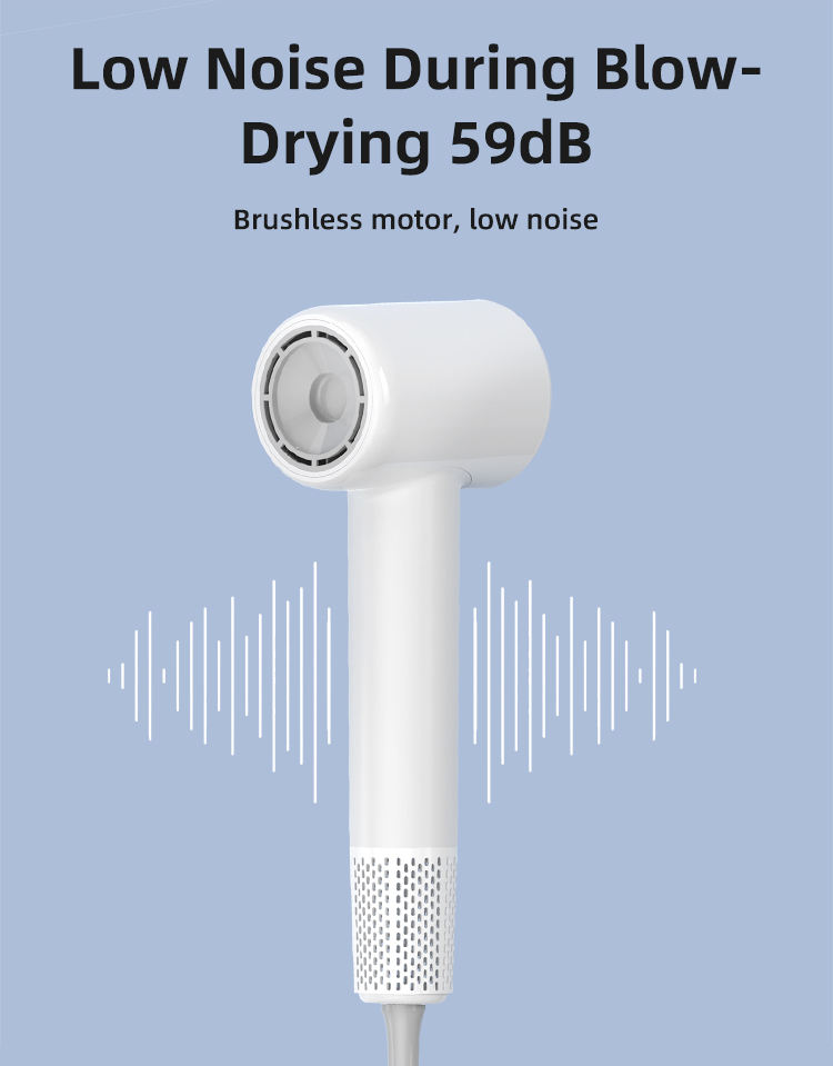 Titanium High-speed Hair Dryer 110,000 RPM Brushless Motor Blow Dryer w/ Ionic Technology 4 Temperature Settings Thermo Control Ergonomic Design, Perfect Present for Men Women Friend Family Gift August Back to School