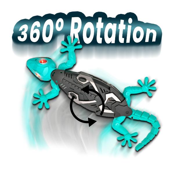 Wall Crawler Gecko, Winktoys Remote Control Toy, Electric Lizard Toy with LED Glowing Eyes, 360° Spin, Animal Toy, Fun Indoor Toy, Gift Idea, Party Toy, Cool Gifts, Family Fun