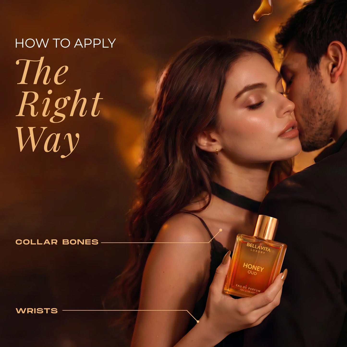 Bella Vita Luxury's Honey Oud | Eau de Parfum 100ml (3.4 fl oz) | Patchouli, Vanilla, Bergamot | Floral & Spicy | Made with Clean & Vegan Essentials Oils | Cruelty Free Fragrance Perfume image 6
