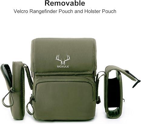 Binocular Harness Chest Pack: Waterproof Bino Case with Rangefinder Pocket for Birdwatching and Hiking